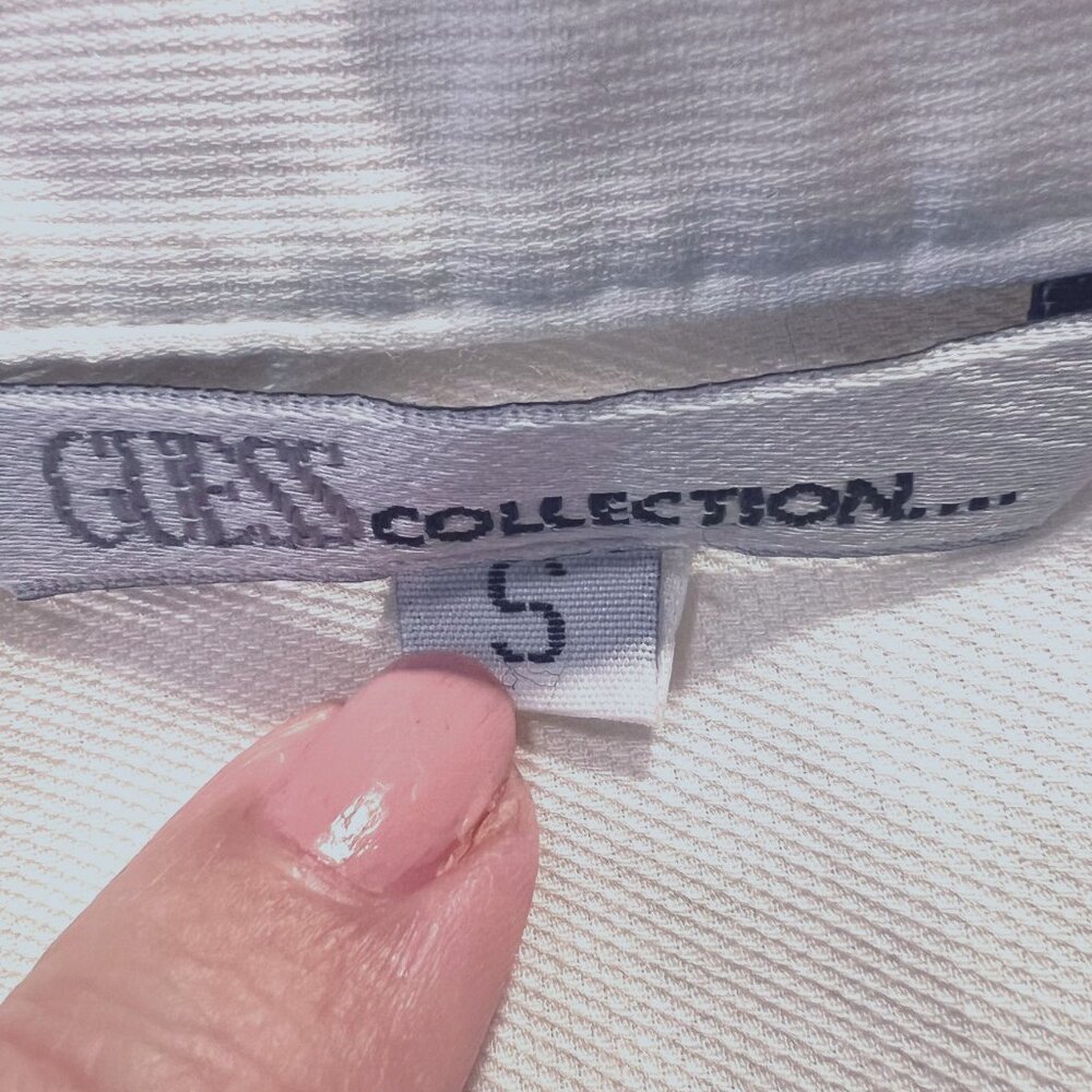 Guess Collection-Women's Long Sleeve Button Up Fitted Blouse-Size Small-Collar - Picture 10 of 12